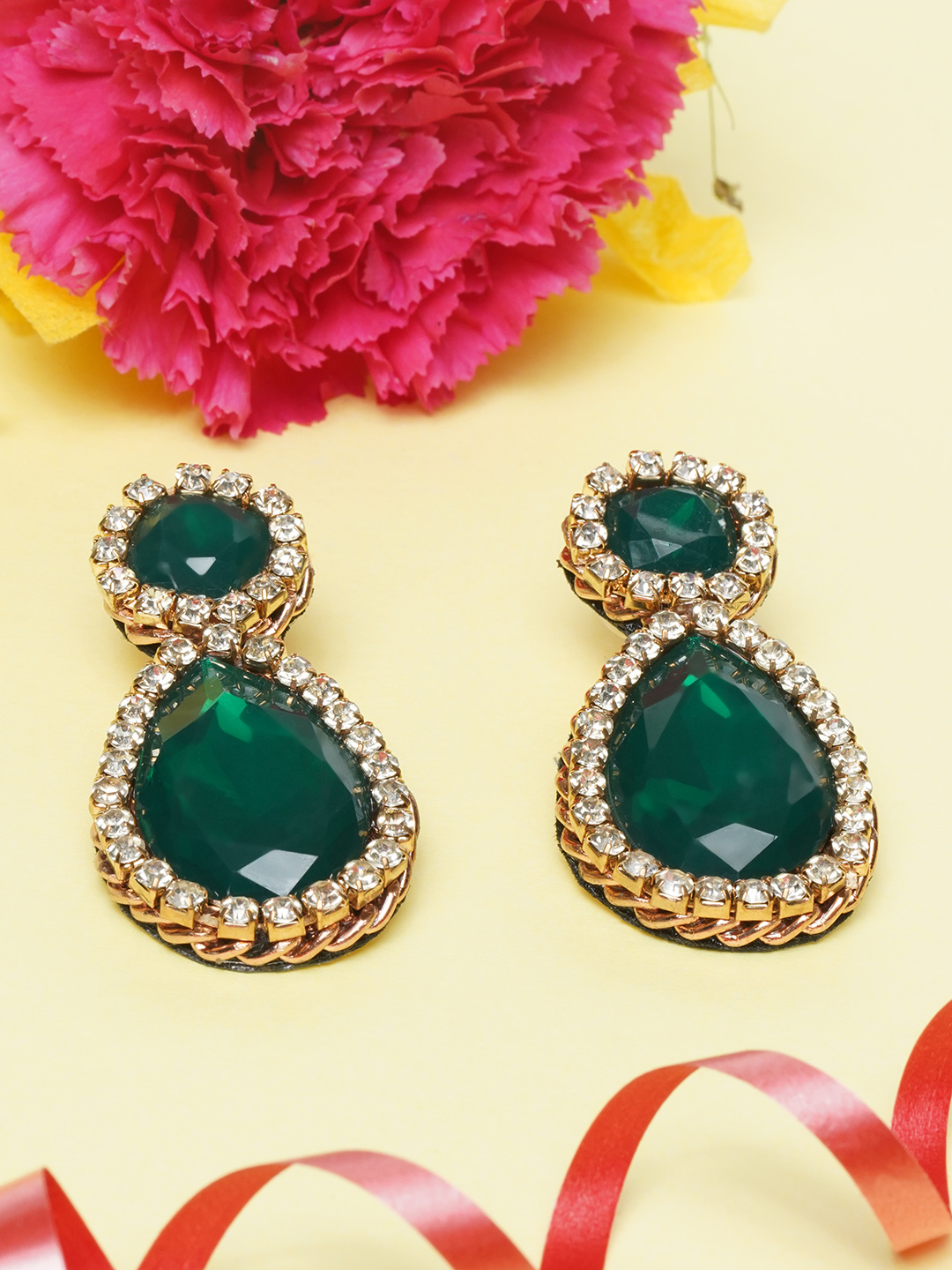 Countess earrings blue green | Jolita Jewellery