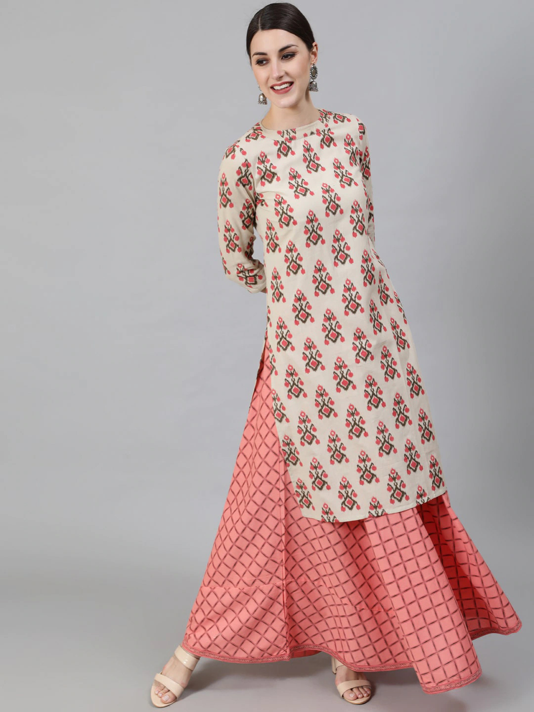 Pleated Skirt, in Mandragora Ikat – OSHADI