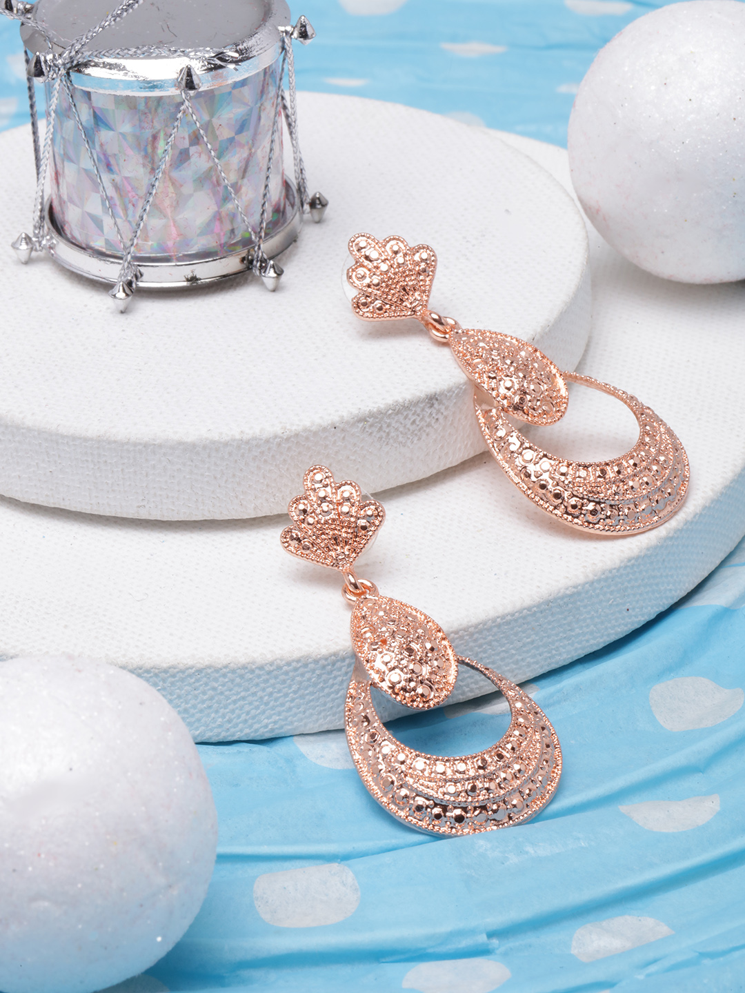 Rose Gold Double Spiral Threader Earrings – Hoops By Hand
